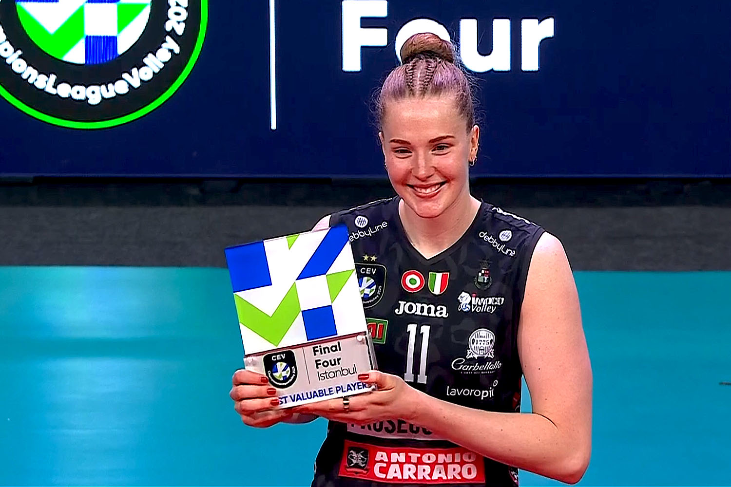 MVP meczu został /a  Isabelle Haak